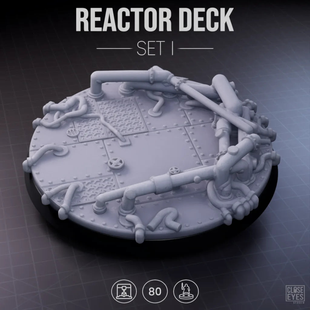 Industrial Reactor Deck Round 80mm Set I