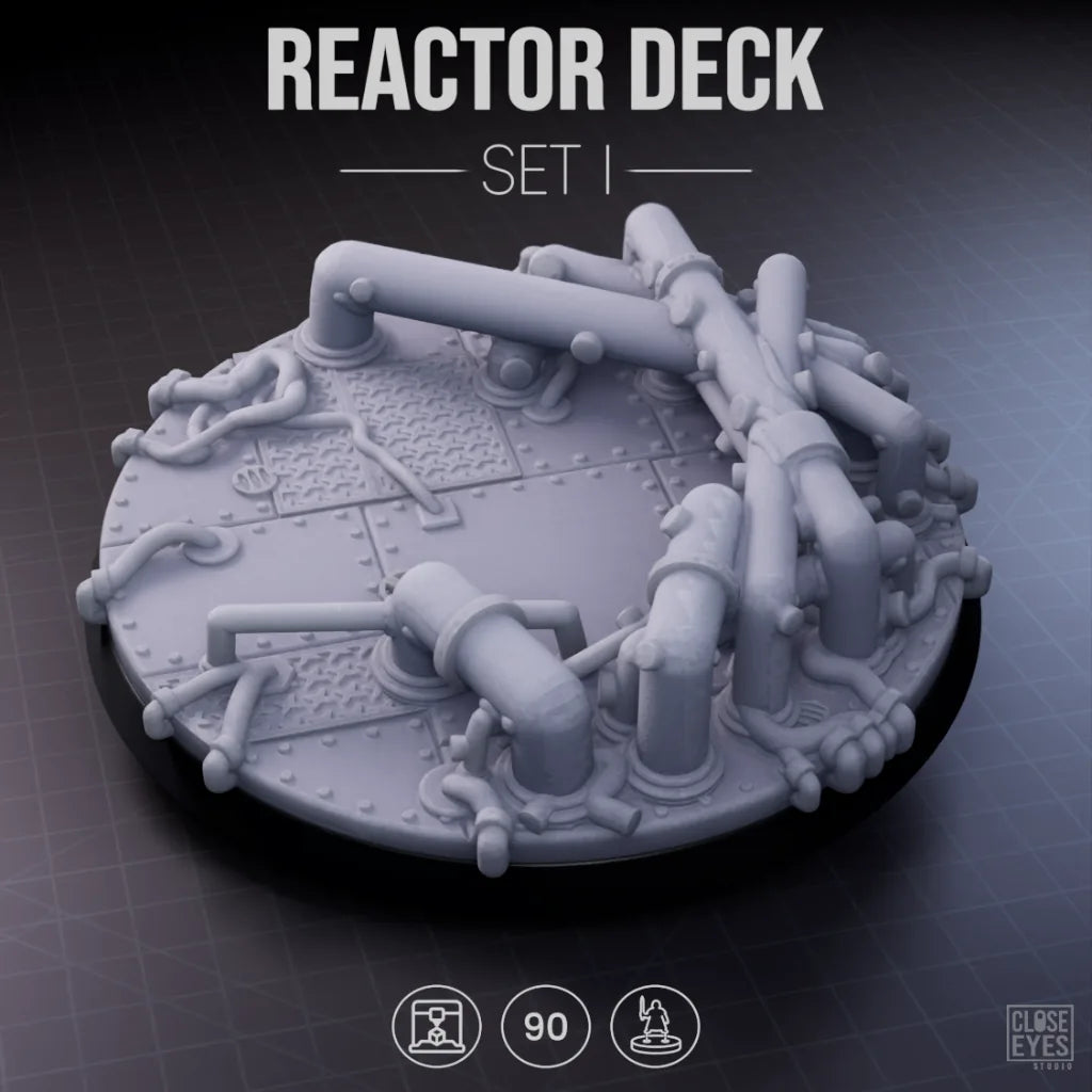 Industrial Reactor Deck Round 90mm Set I