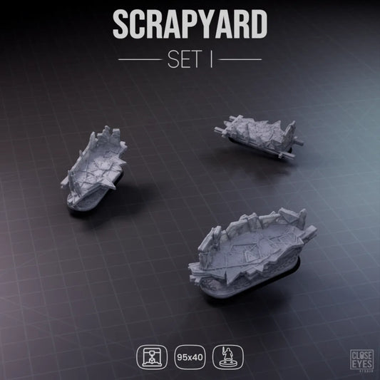 Industrial Scrapyard Elongated 95x40mm Set I