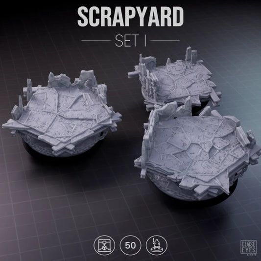 Industrial Scrapyard Round 50mm Set I