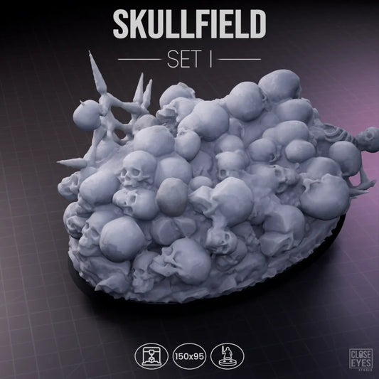 Ossuary Skullfield Oval 150x95mm Set I