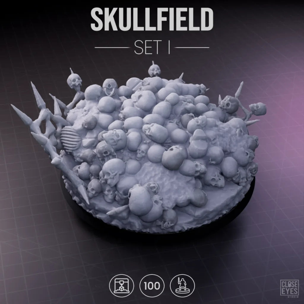 Ossuary Skullfield Round 100mm Set I