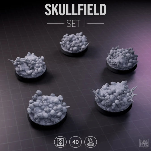 Ossuary Skullfield Round 40mm Set I