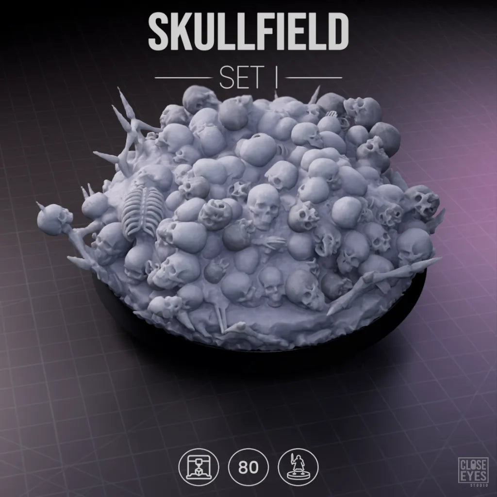 Ossuary Skullfield Round 80mm Set I