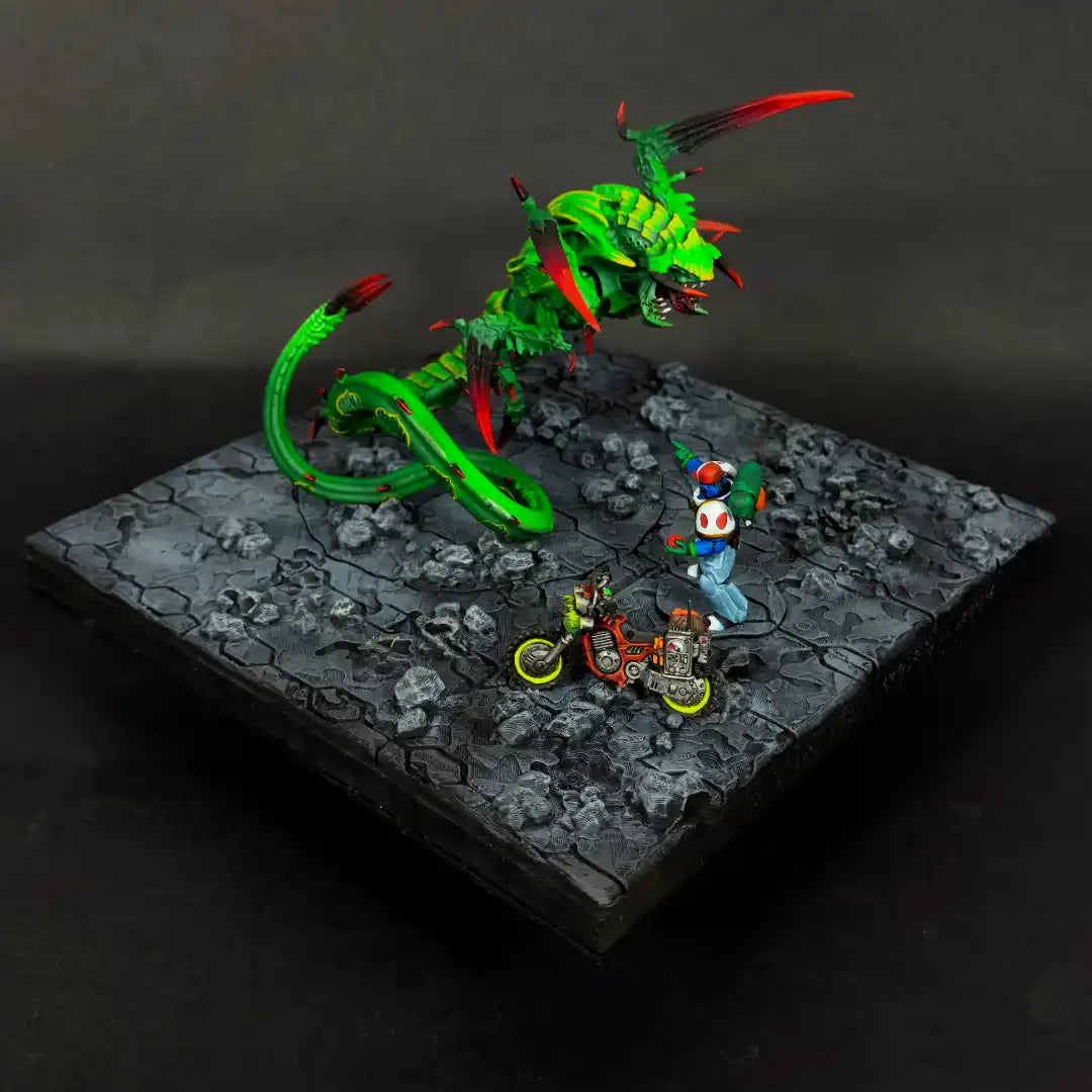Collabs Red Terror Display Board by Baloth Paints