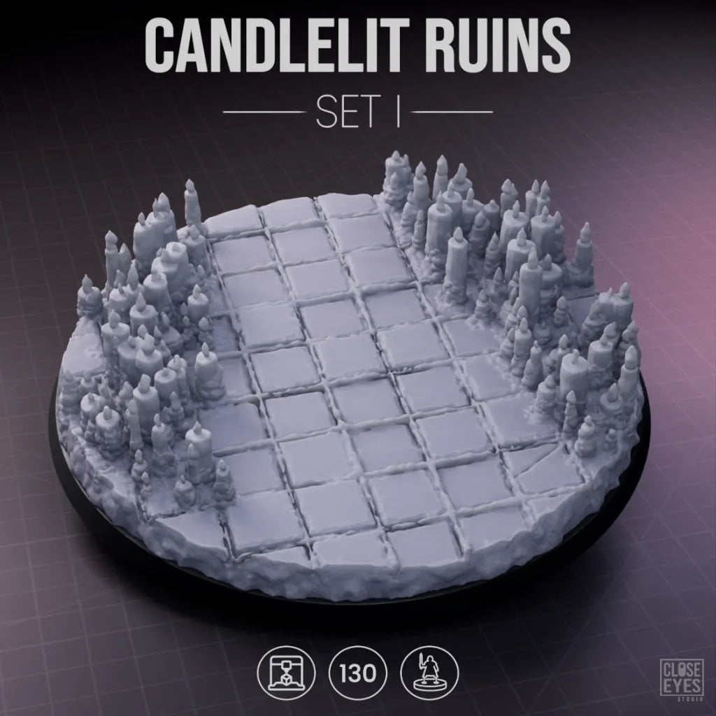 Sacred Stone Candlelit Sanctum Round 130mm Set I