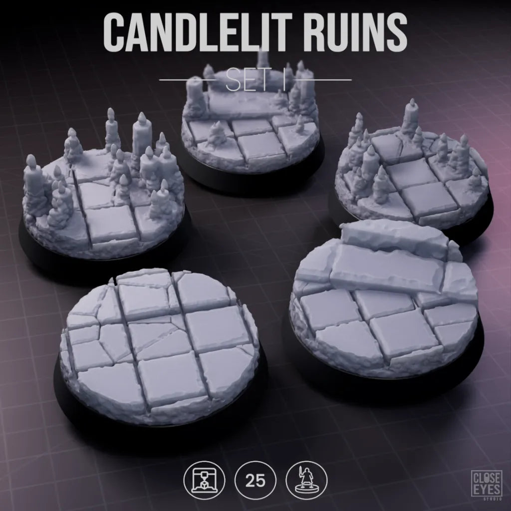 Sacred Stone Candlelit Sanctum Round 25mm Set I