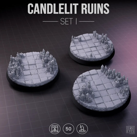 Sacred Stone Candlelit Sanctum Round 50mm Set I