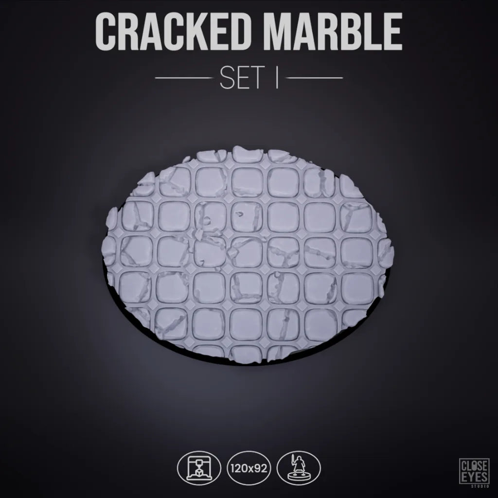 Sacred Stone Cracked Marble