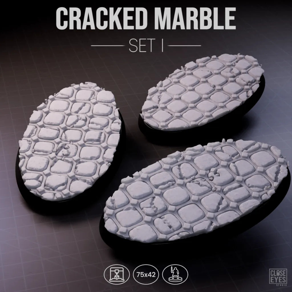 Sacred Stone Cracked Marble