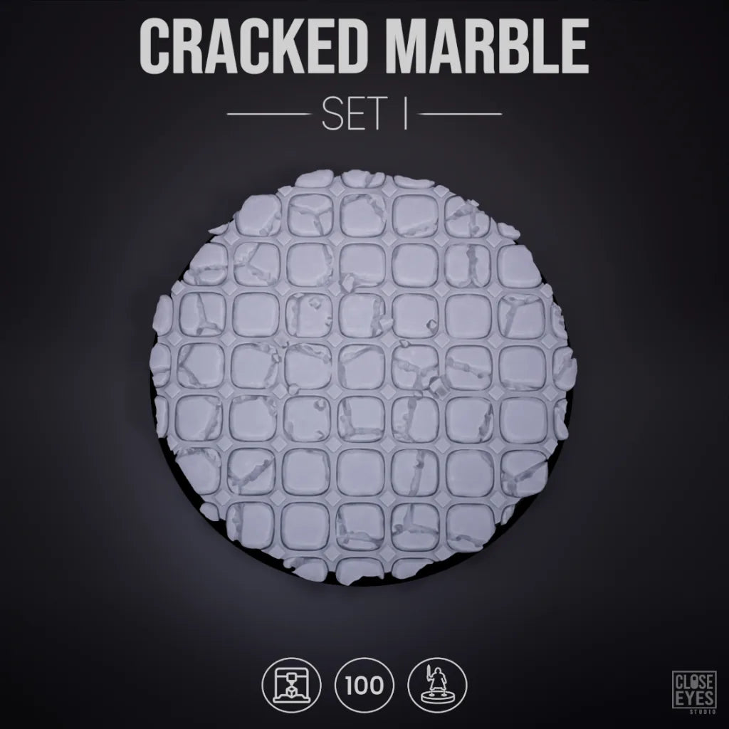 Sacred Stone Cracked Marble