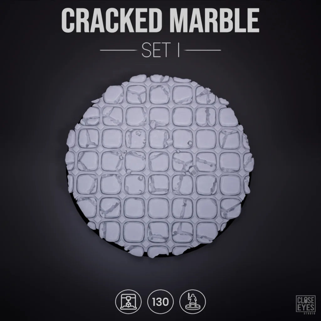 Sacred Stone Cracked Marble