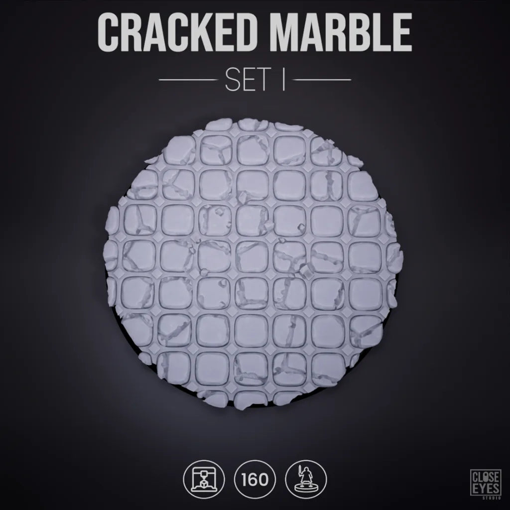 Sacred Stone Cracked Marble