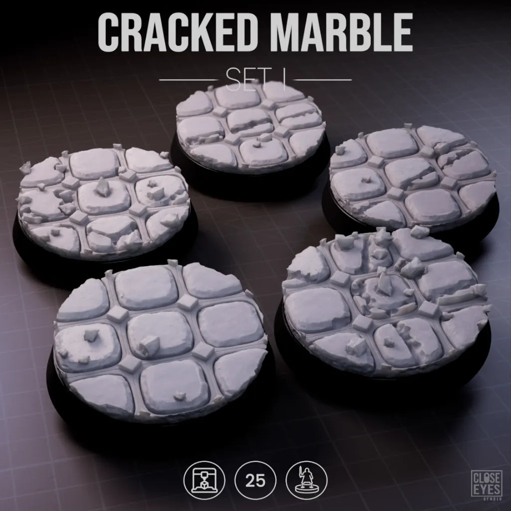 Sacred Stone Cracked Marble