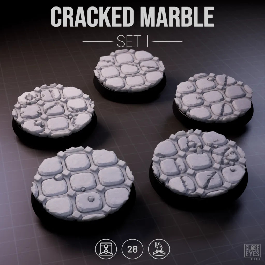 Sacred Stone Cracked Marble
