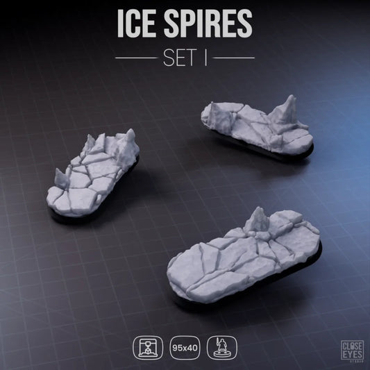 Snow And Ice Ice Spires Elongated 95x40mm Set I