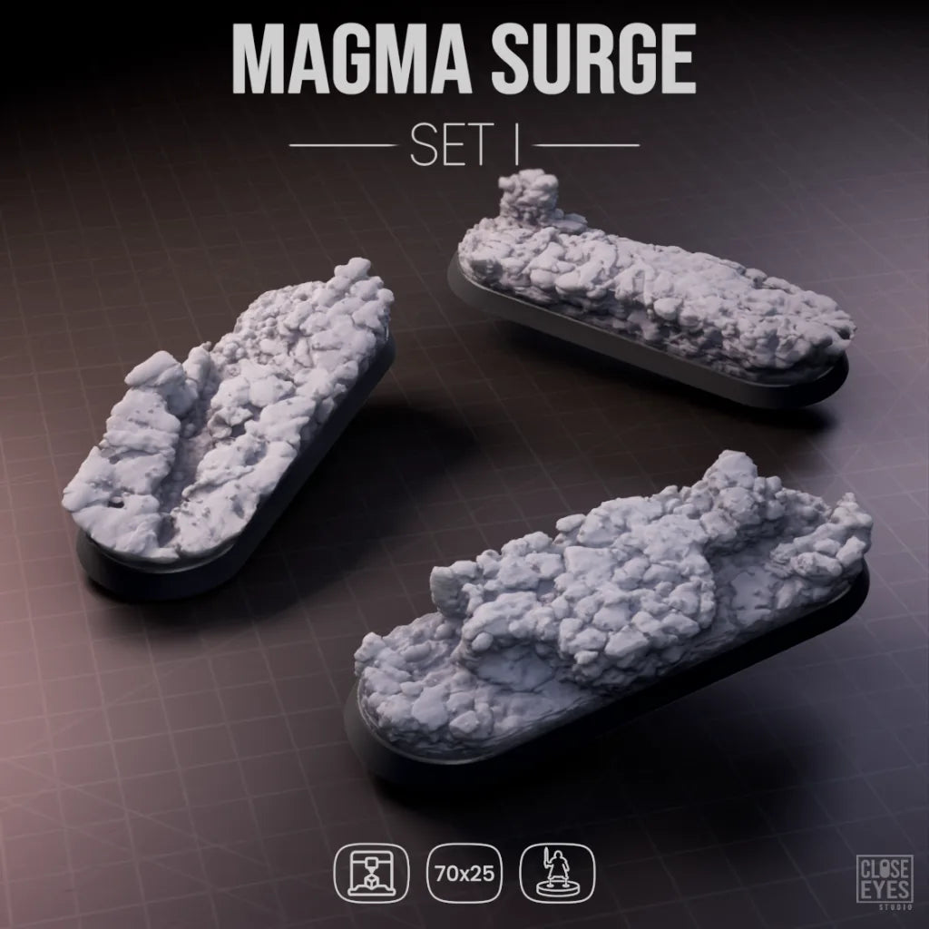 Volcanic Magma Surge Elongated 70x25mm Set I