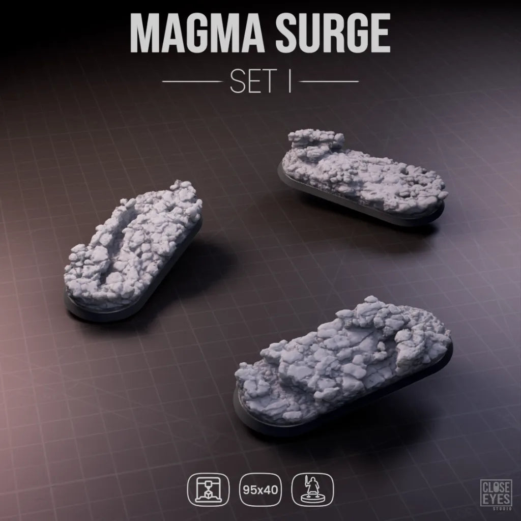 Volcanic Magma Surge Elongated 95x40mm Set I