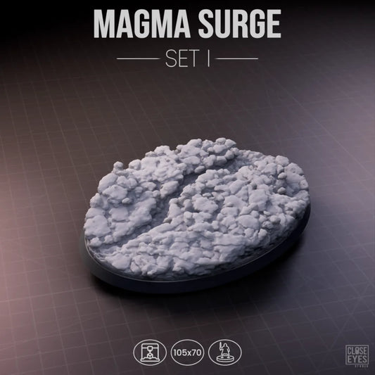 Volcanic Magma Surge Oval 105x70mm Set I