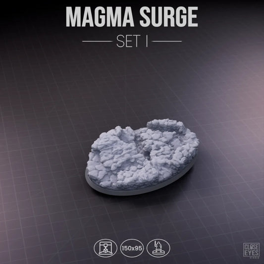 Volcanic Magma Surge Oval 150x95mm Set I