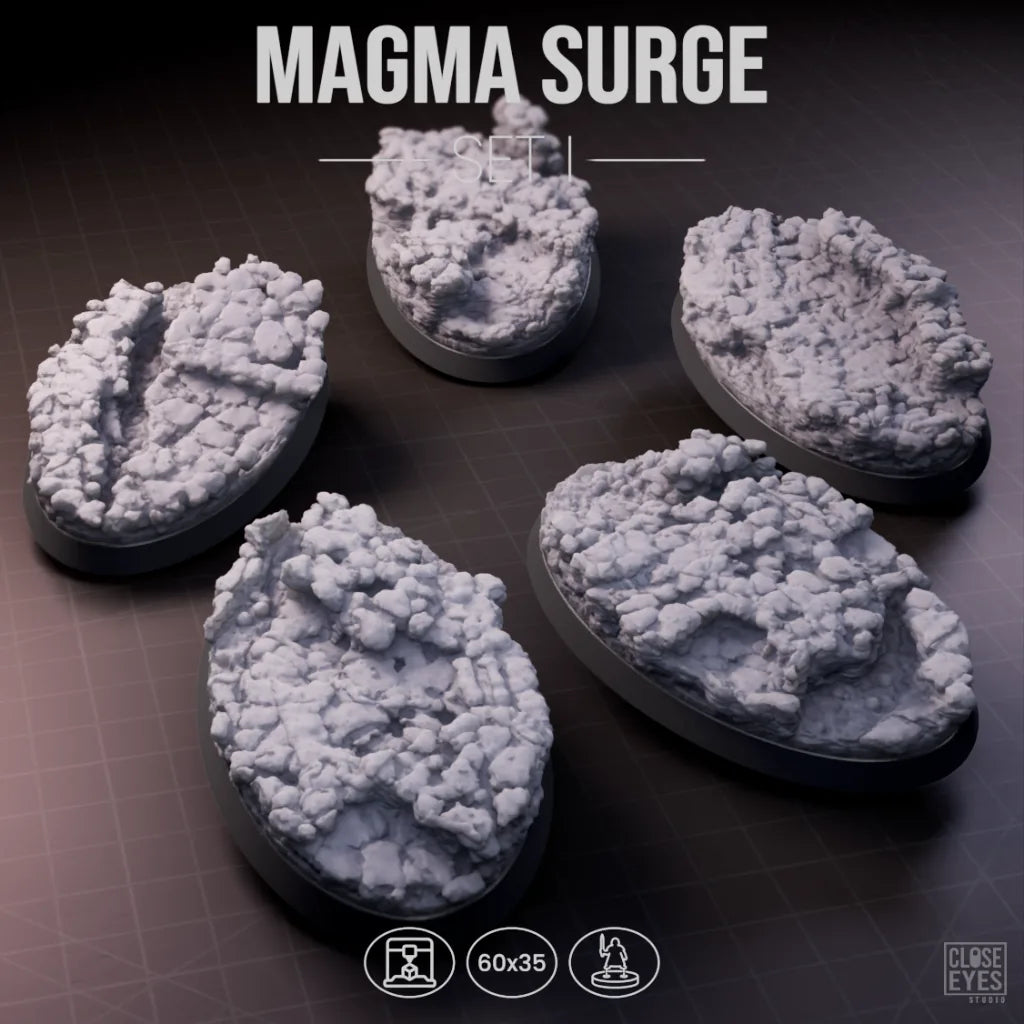 Volcanic Magma Surge Oval 60x35mm Set I