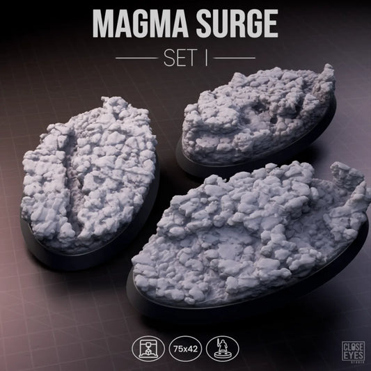 Volcanic Magma Surge Oval 75x42mm Set I