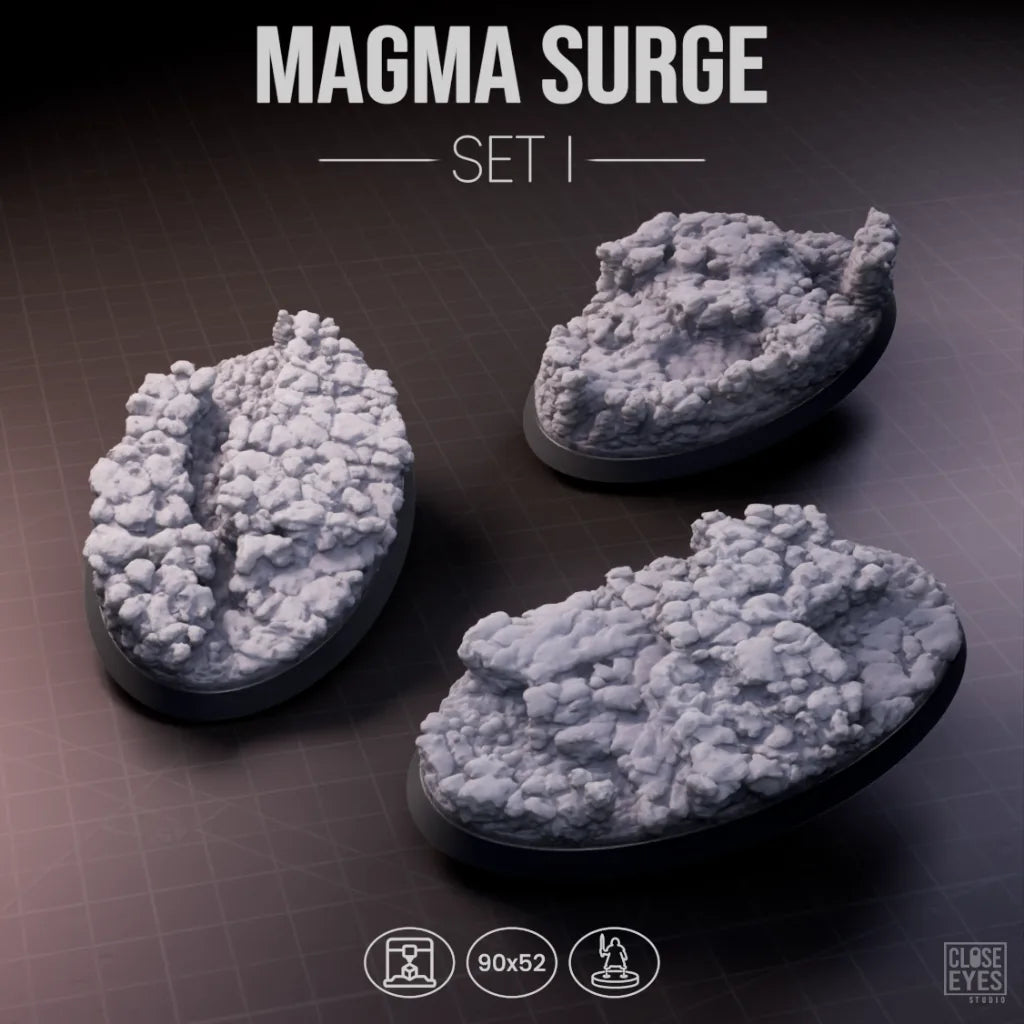 Volcanic Magma Surge Oval 90x52mm Set I