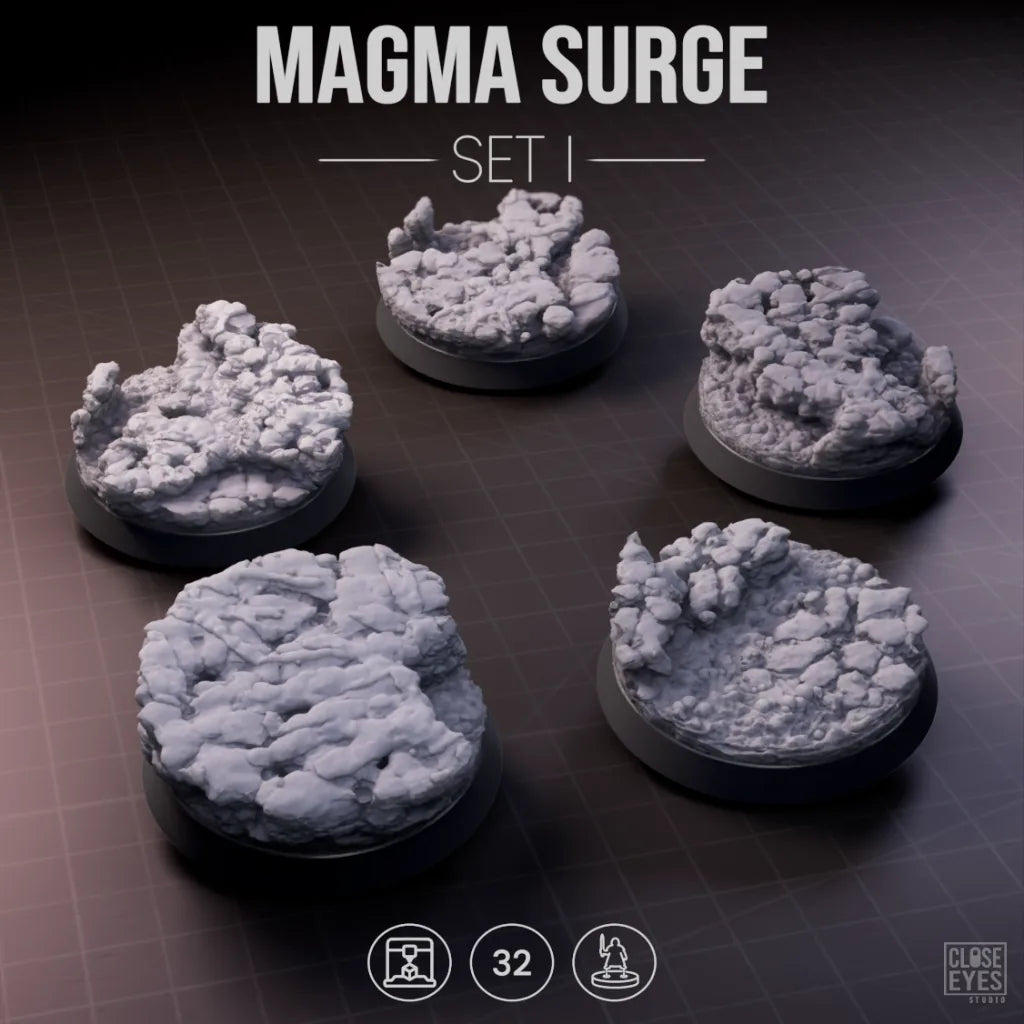 Volcanic Magma Surge Round 32mm Set I