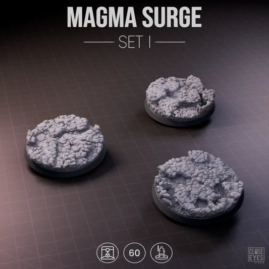 Volcanic Magma Surge Round 60mm Set I