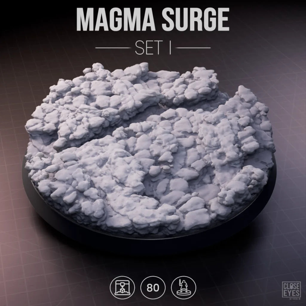 Volcanic Magma Surge Round 80mm Set I