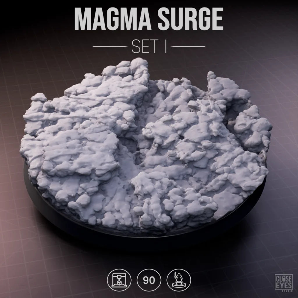Volcanic Magma Surge Round 90mm Set I