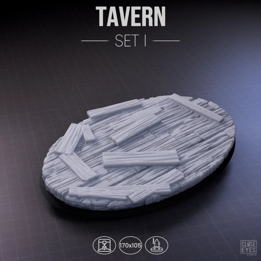 Wooden Structures Tavern Oval 170x105mm Set I