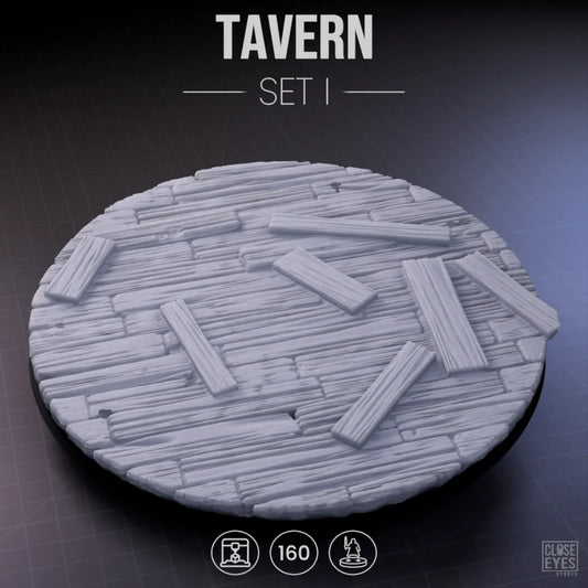 Wooden Structures Tavern Round 160mm Set I