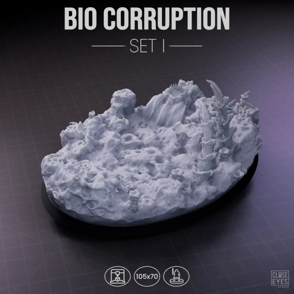 Xeno Bio-Corruption Oval 105x70mm Set I