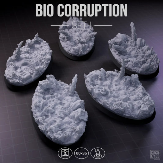 Xeno Bio-Corruption Oval 60x35mm Set I