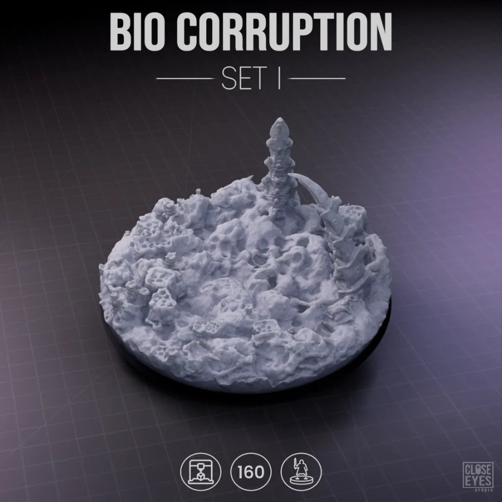 Xeno Bio-Corruption Round 160mm Set I