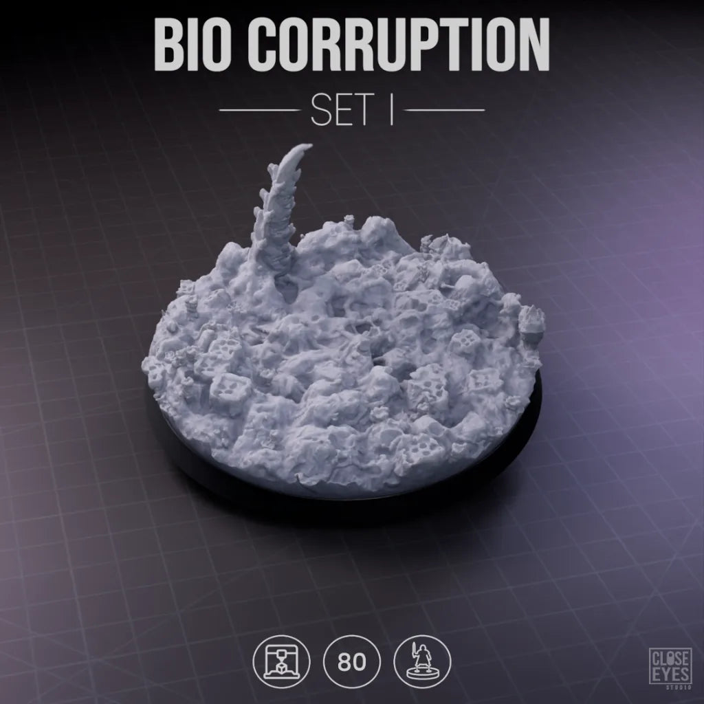 Xeno Bio-Corruption Round 80mm Set I